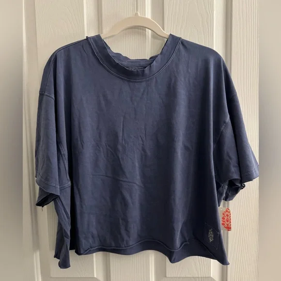 Free People Movement Inspire Tee NWT Blue Indigo - Picture 8 of 11